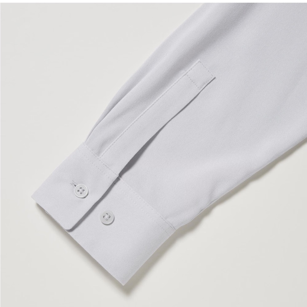 Uniqlo White Rayon Long Sleeve Blouse (large) - Picture 9 of 9